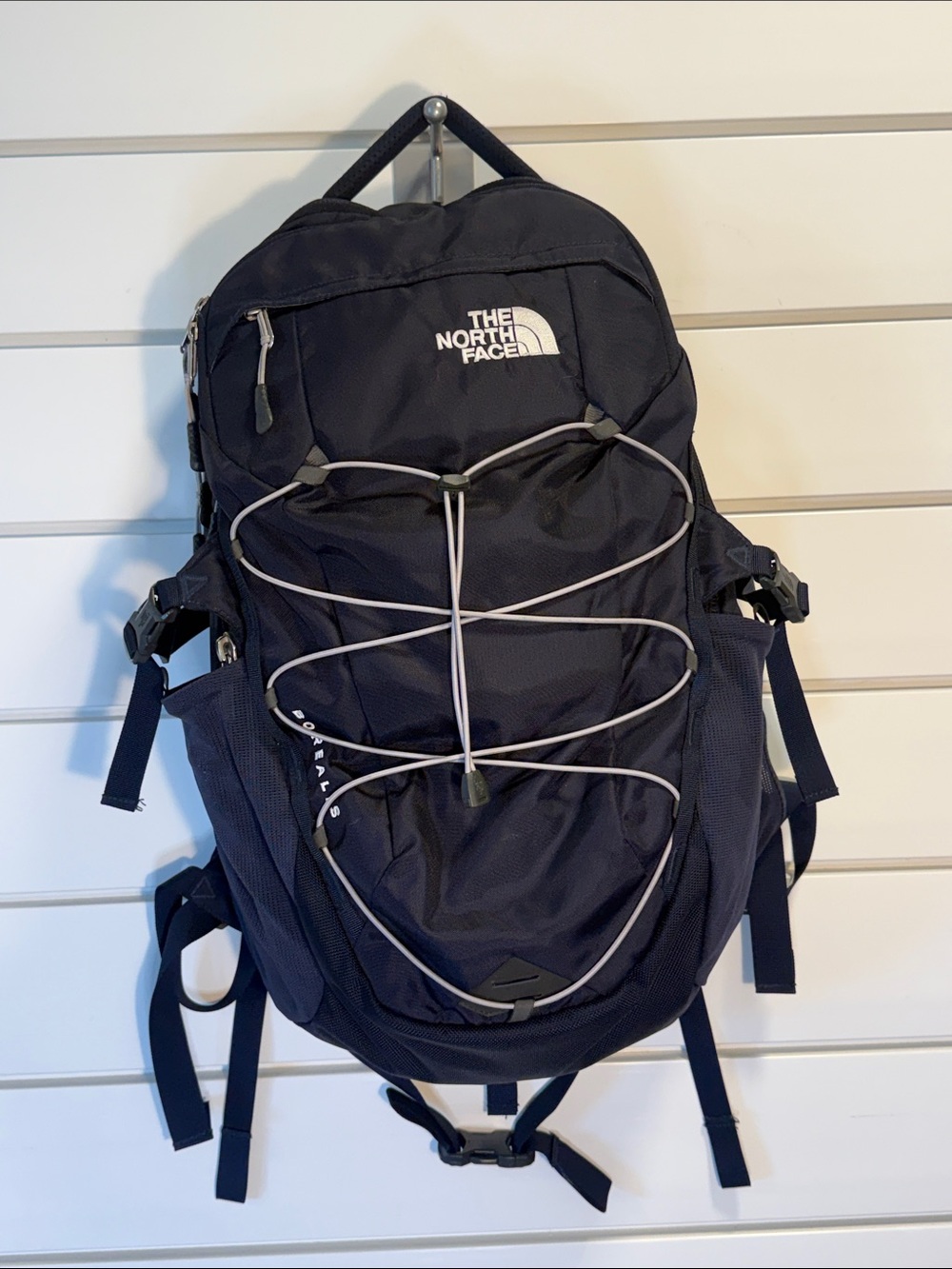 The North Face Black Backpack with External Bungee